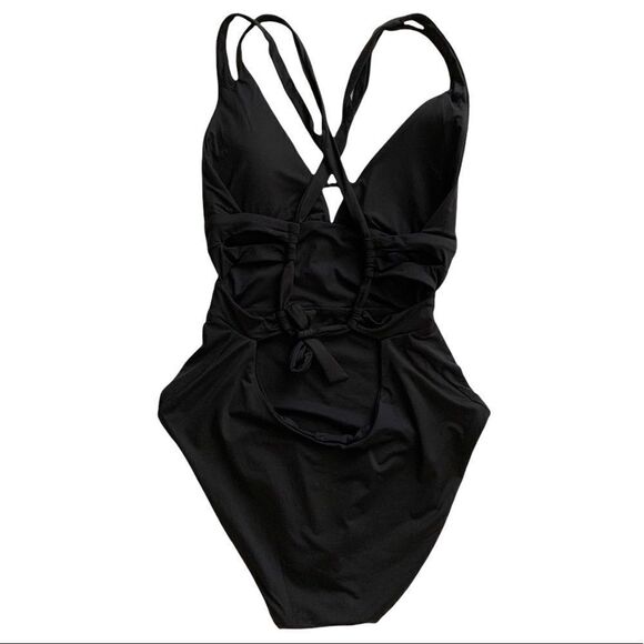 BECCA Black Elaine One Piece Swimsuit! Retail$128 - Picture 6 of 7